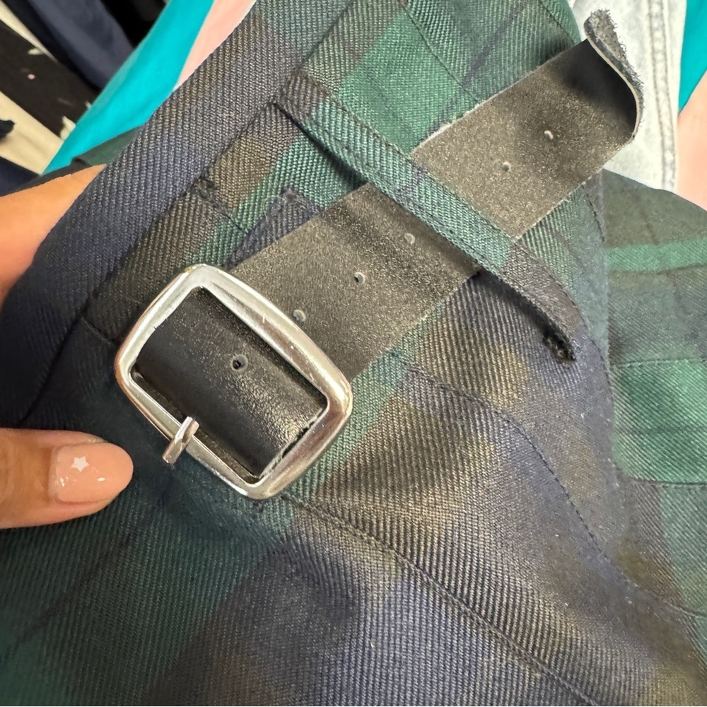 The Kilt Black Watch Plaid Tartan Wrap Skirt Size 38-40 Traditional Heritage - Picture 12 of 14